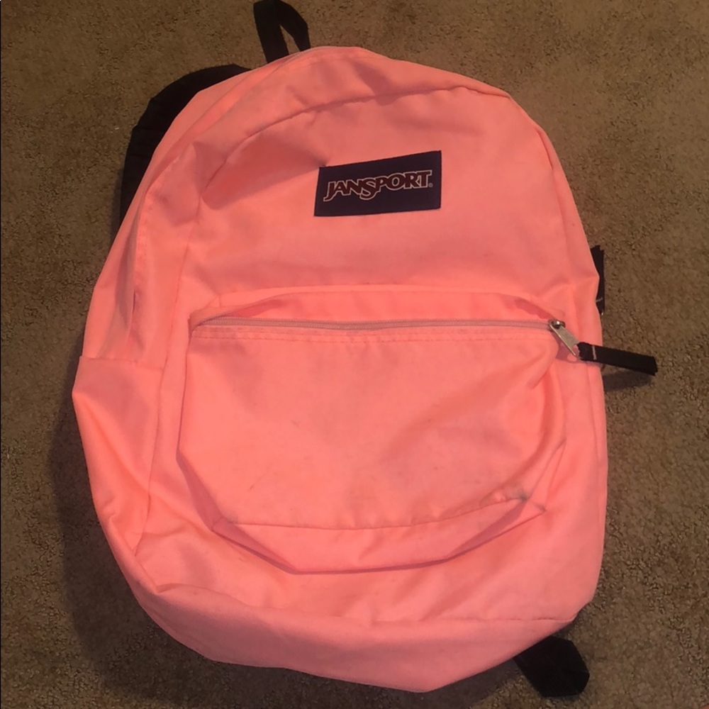 Neon Orange Jansport Backpack